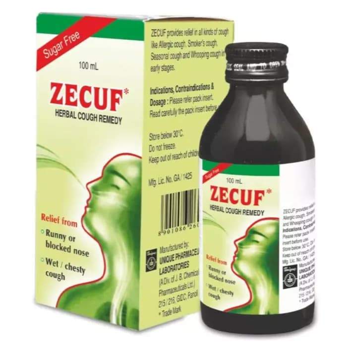 Zecuf Sugar Free Syrup 100 Ml