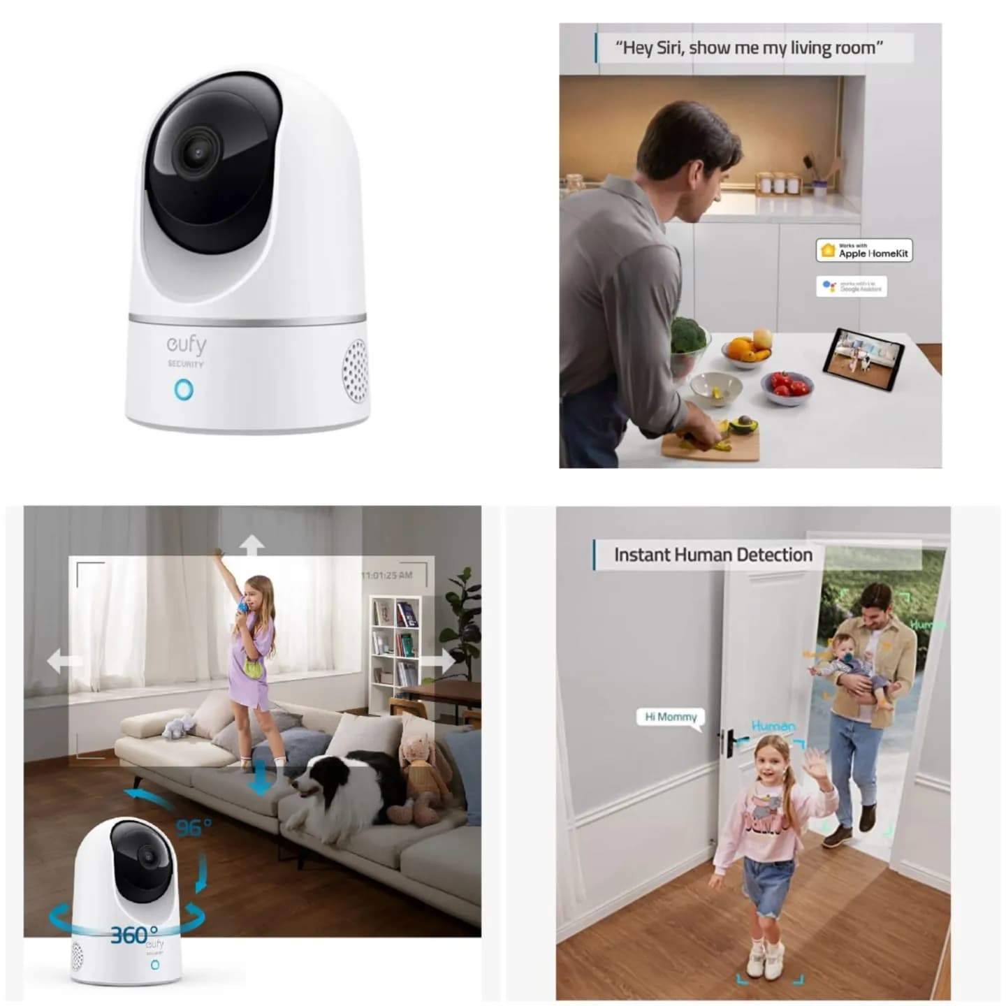 Indoor Security Camera With 2K Resolution And On-Device Ai Technology-Eufy T8410223