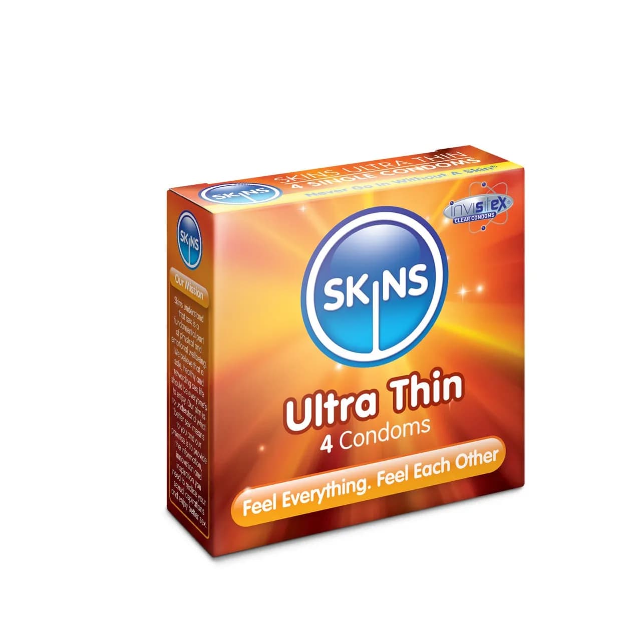 Skins Ultra Thin Lub. Condoms 4's