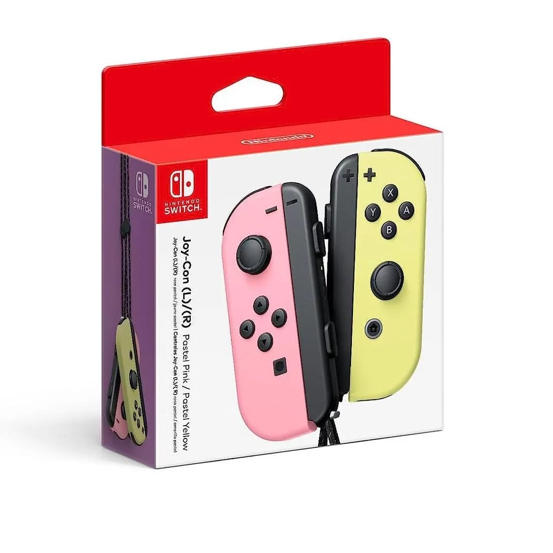 Nintendo Joy Con Pastel Pink Pastel Yellow