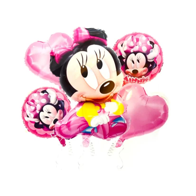 Set Of Minnie Mouse Helium Balloons