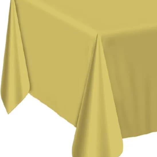 Mustard Plastic Table Cover