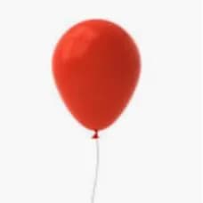 1 pc. Latex Helium Balloon Red