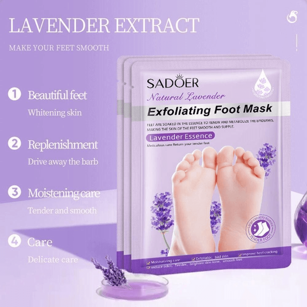 Sadoer Lavender Milk Foot Exfoliating Mask