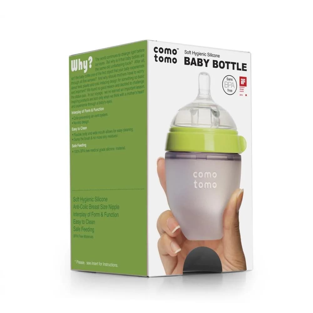 Comotomo Soft Baby Bottle-green 250 Ml