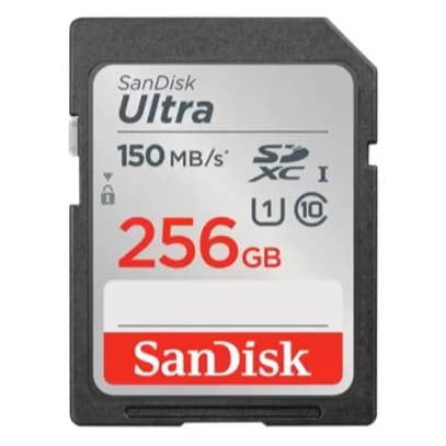 Sandisk Ultra Sdxc Uhs-I Card 256Gb Speed Up To 150Mb/S (Fast For Better Pictures And Full Hd Video)