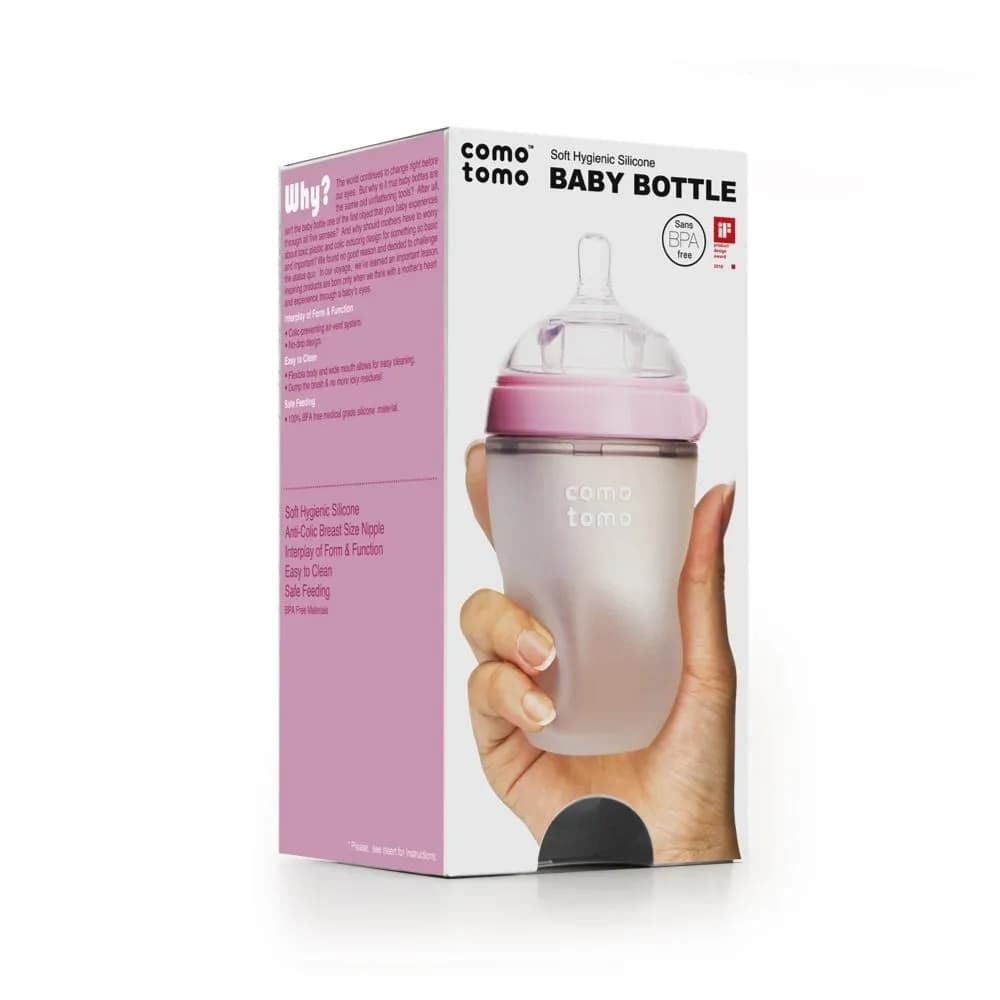 Comotomo Soft Baby Bottle-pink 150 Ml