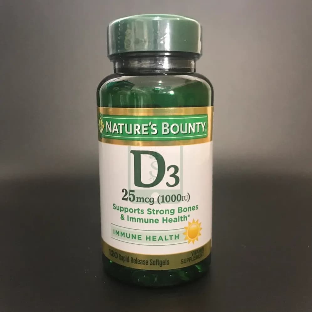 Natures Bounty D3 25 Mcg (1000iu)