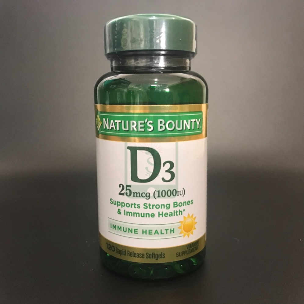 Natures Bounty D3 25 Mcg (1000iu)