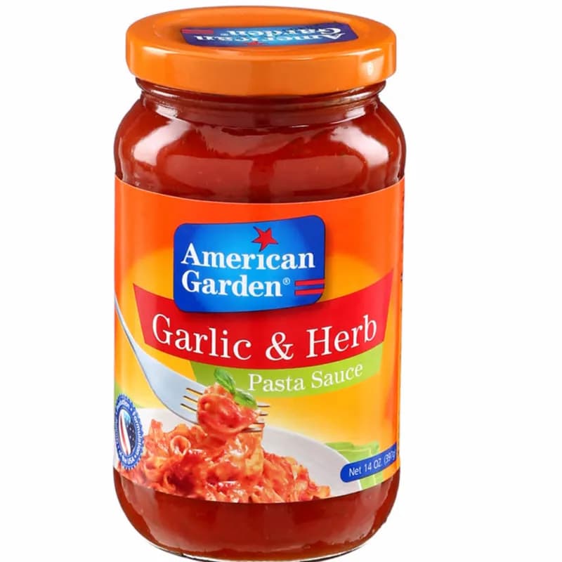 American Garden Pasta Sauce Garlic & Herbs 14 Oz