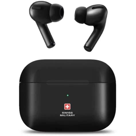 Swiss military victor true wireless earbuds-Black