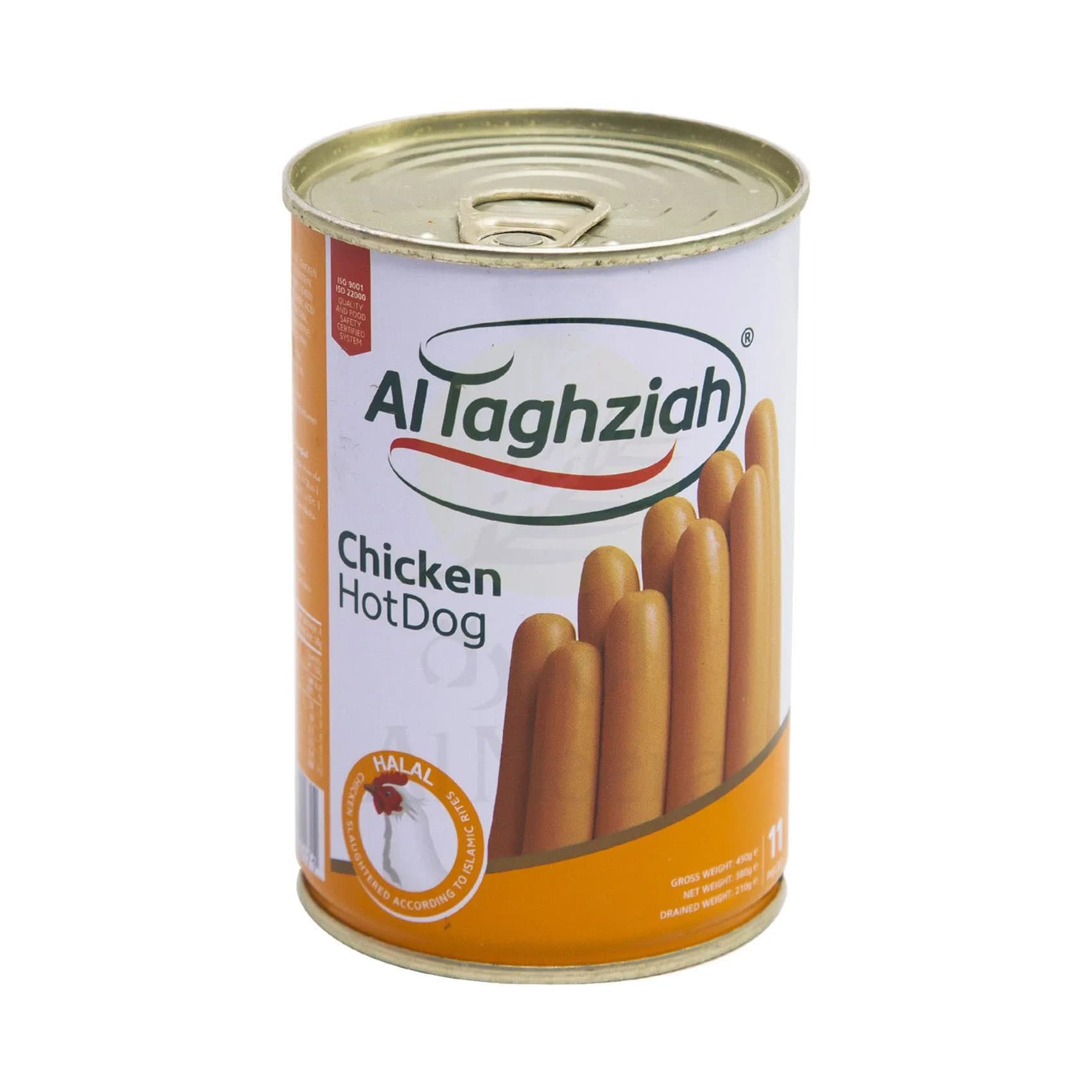 Al Taghziah Chicken Hot Dog 11Pieces 380Gm