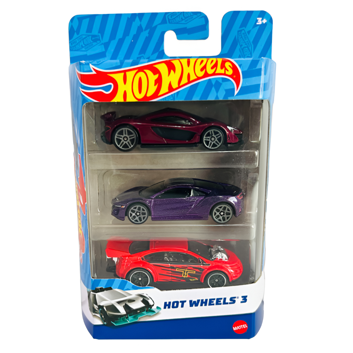 Hot Wheels Basic Car 3-Pack Asstorted (Cahw08)