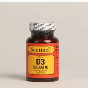 Sentinel Vitamin D3 50000 Iu 30 Soft Gel