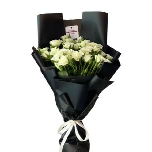 White Spay Rose Bouquet