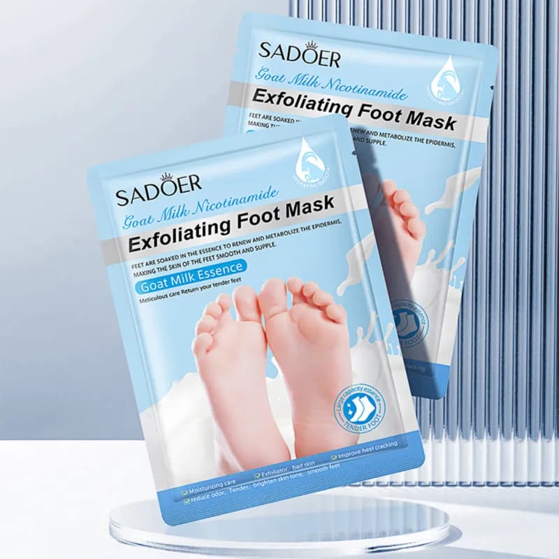 Sadoer Goat Milk Niacinamide Exfoliating Foot Mask Moisturizing Foot Care Foot Mask