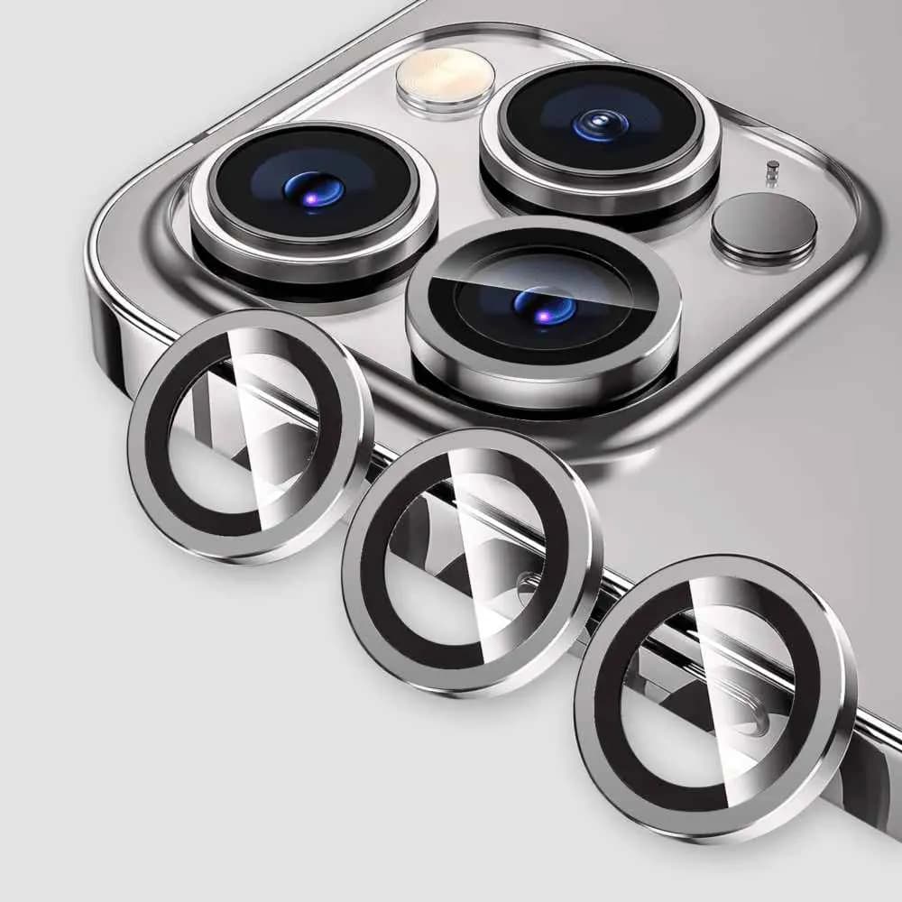 Premium Camera Lens - iPhone 15 Pro/Pro Max - Grey