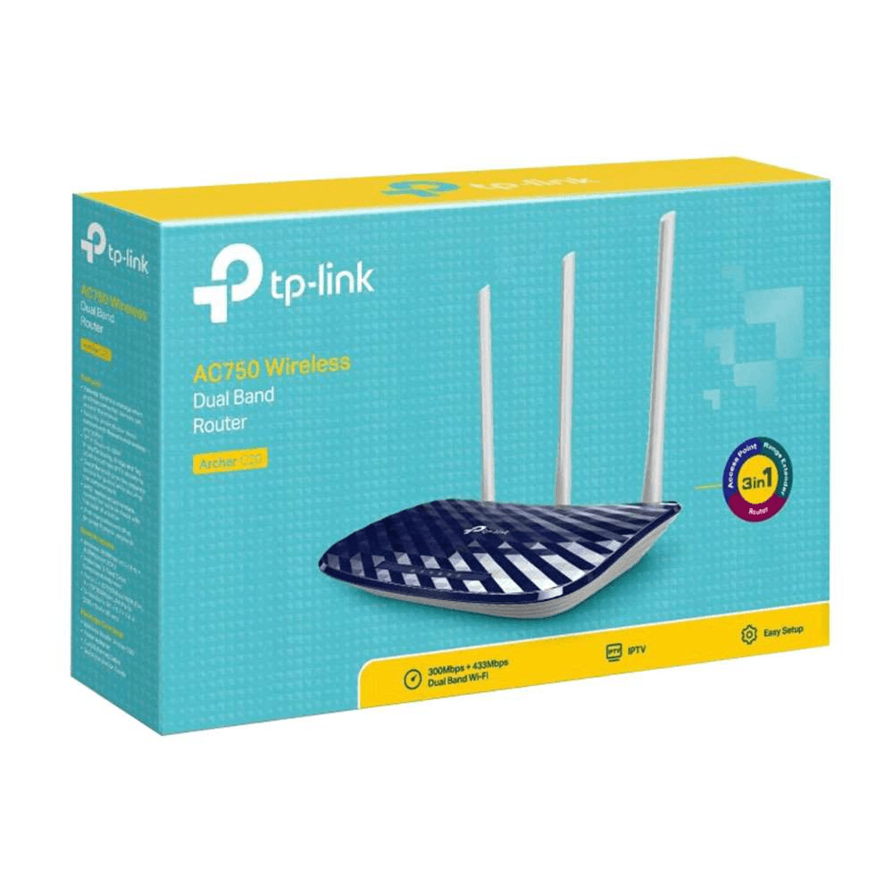 TP-LINK ARCHER C20 - AC750 WIRELESS ROUTER
