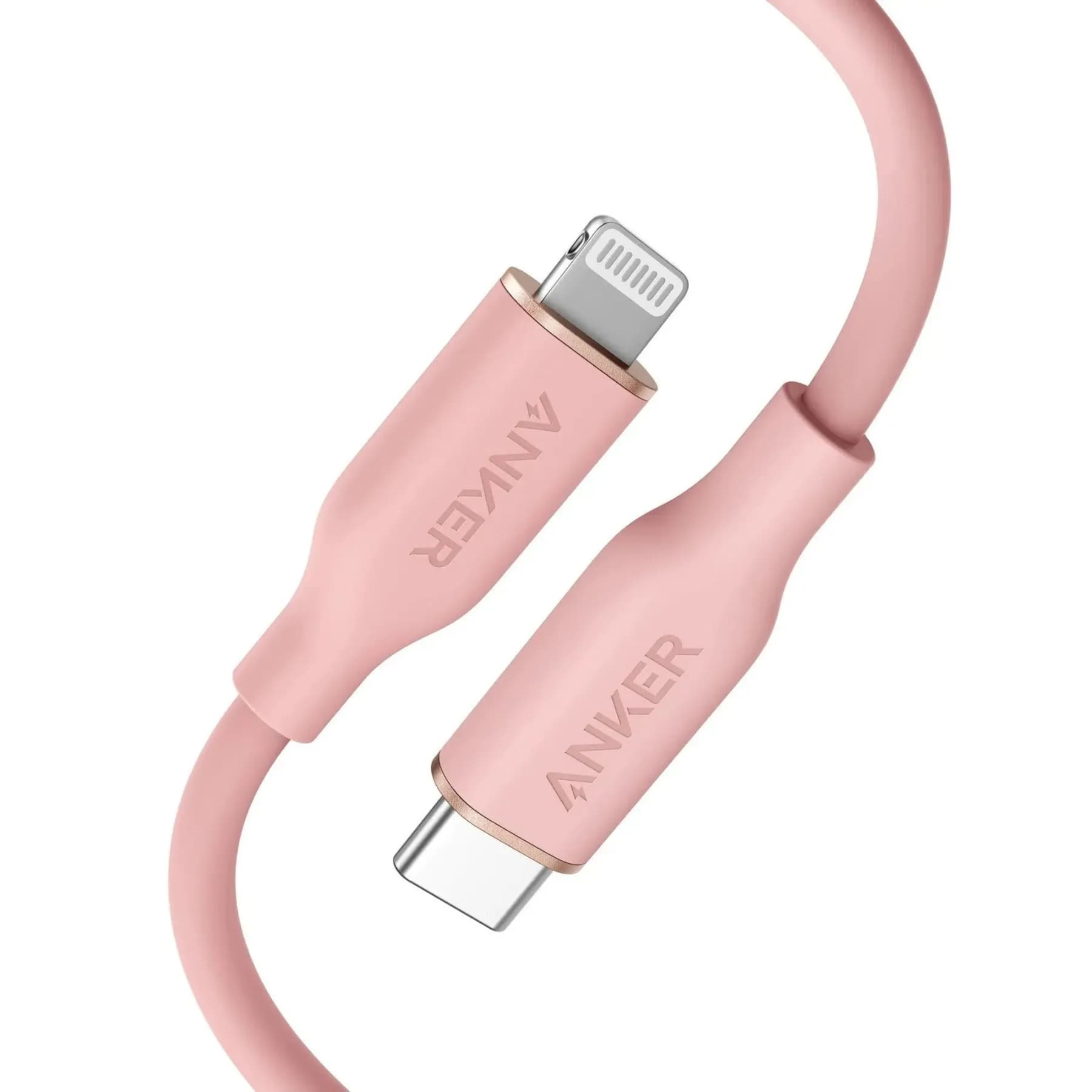 Anker Super strong surprisingly soft (USB-C to USB-Lightning Cable-Pink)