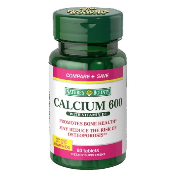 Natures Bounty Calcium 600 With Vitamin D3