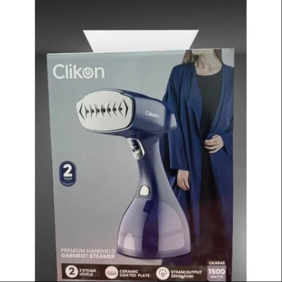 Clikon Ck4045 1500w Premium Handheld Garment Steamer - Blue (Suitable For A Wide Range Of Fabrics)