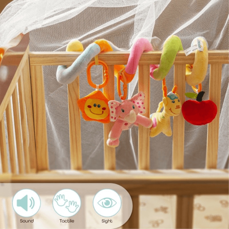 Moon Spiral Activity Hanging Animal Toys For Stroller & Bed (Buy 1 Get 1 Free)