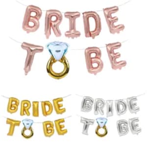 Bride to  be foil text - non inflated