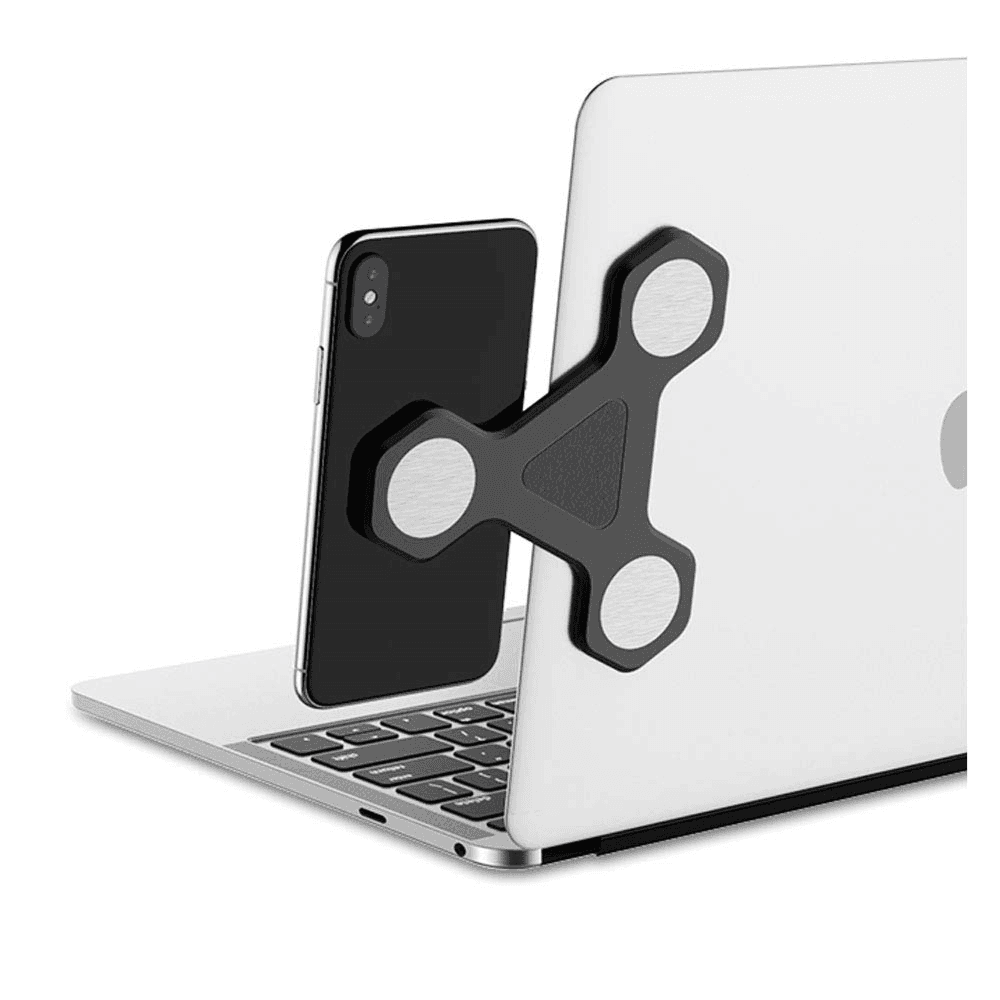 xcivi Monitor Side Mount Magnetic Bracket Laptop Duo Screen Mount - Mount Your Smartphone or Tablet to Your Laptop and Monitor