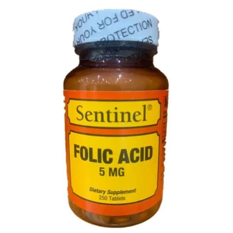 Sentinel Folic Acid 5 Mg 250tab