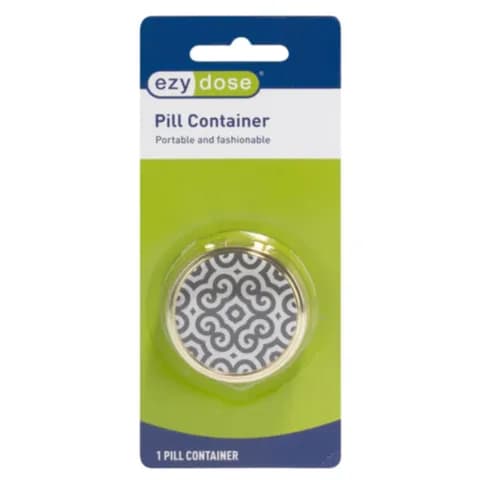 Ezy Dose Round Fashion Pill Container 67409