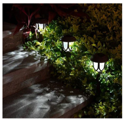 Solar Powered Modern Pathway LED Lights 7 Pcs Set