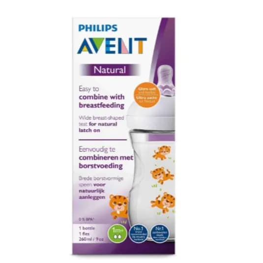 Philips avent  natural feeding bottle 1m+ 60ml tiger