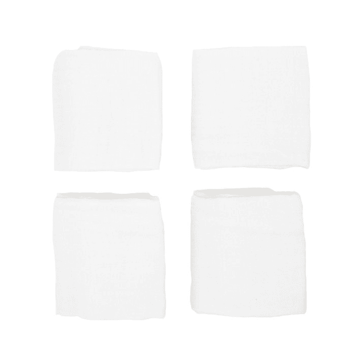 Little Unicorn Cotton Muslin Swaddle Blanket Squares 4 Pack White Set