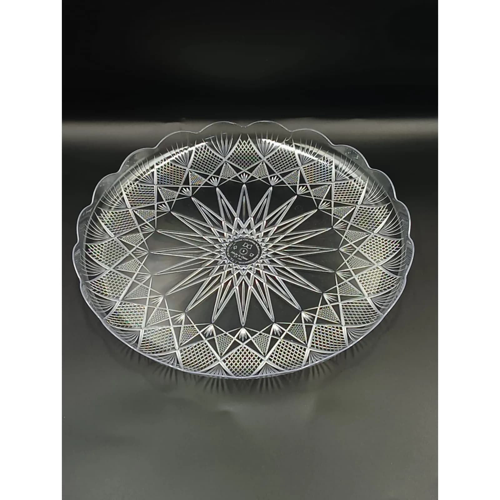 Crystal Round Plate #24 8 Kg