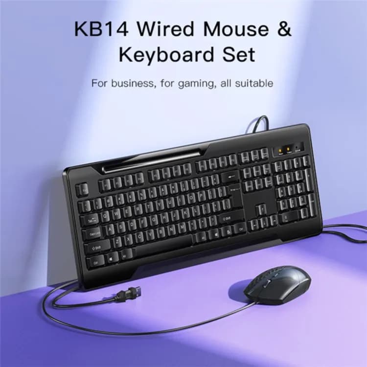 Wired Keyboard With Mouse- Yesido Kb14