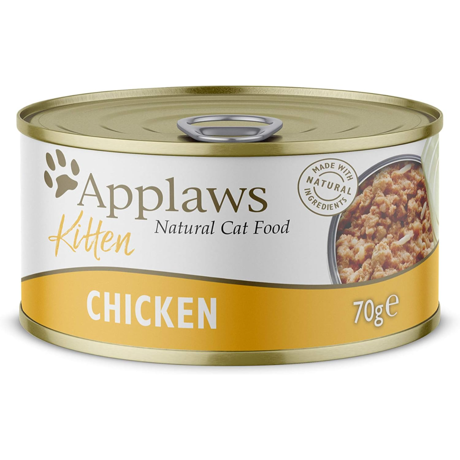 Applaws Natural Wet Kitten Food, chicken, 70g (Pack of 12)