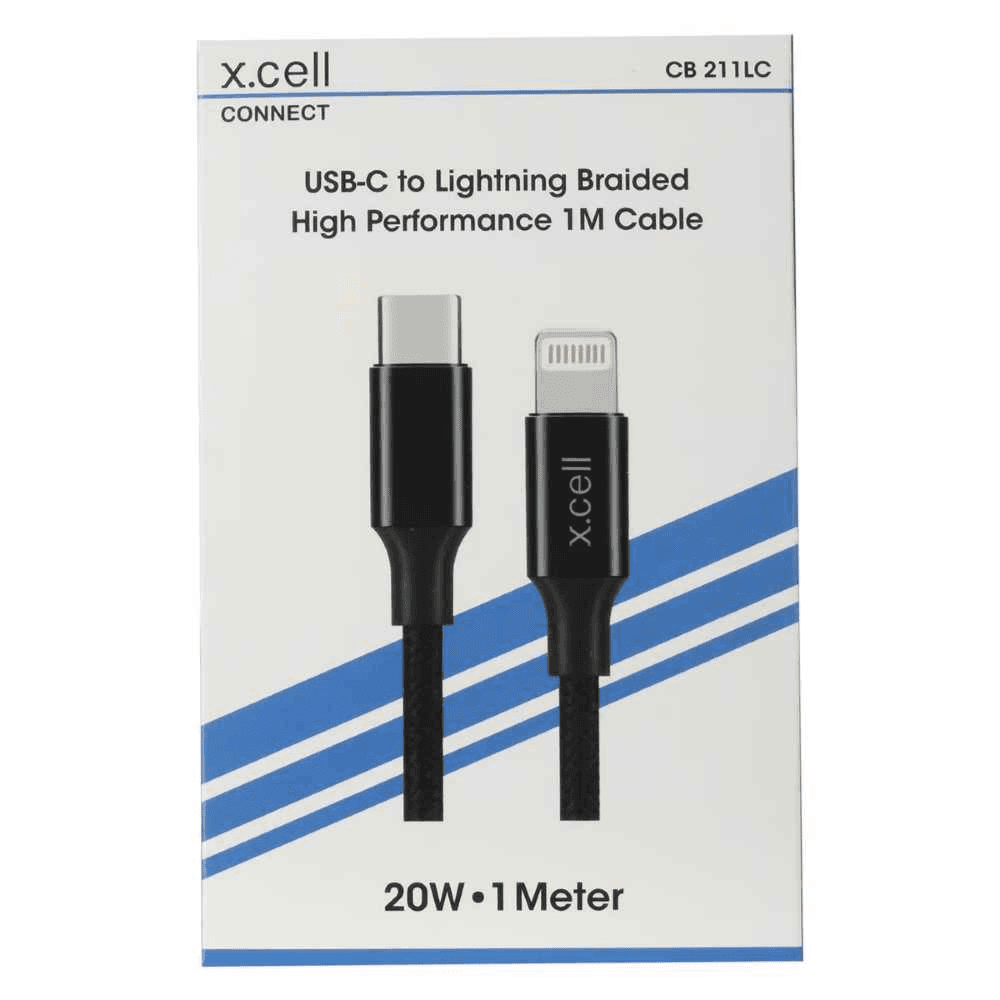 كابل USB-C إلى Lightning بقوة ٢٠ واط عالي الأداء بطول ١ متر