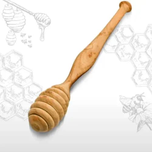 Large Wooden Spiral Spoon