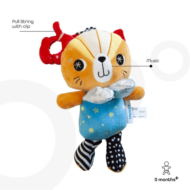 Moon Pull String Musical Toy For Stroller & Car Seats Cat (Buy 1 Get 1 Free)