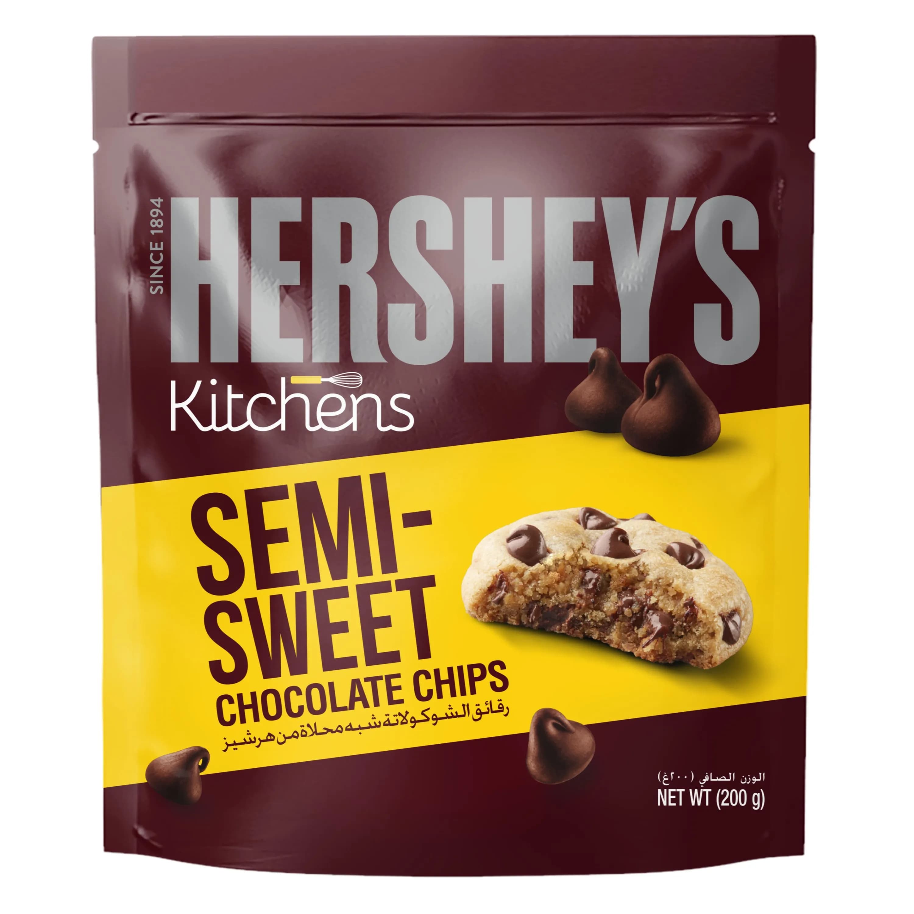 Hersheys Kitchens Semi Sweet Chclte Chips 200 Gm