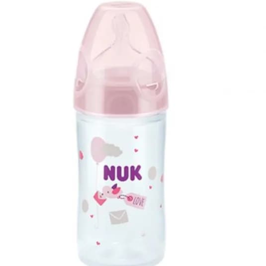 NUK First Choice Bottle classic Plastic Pink (0-6 m)