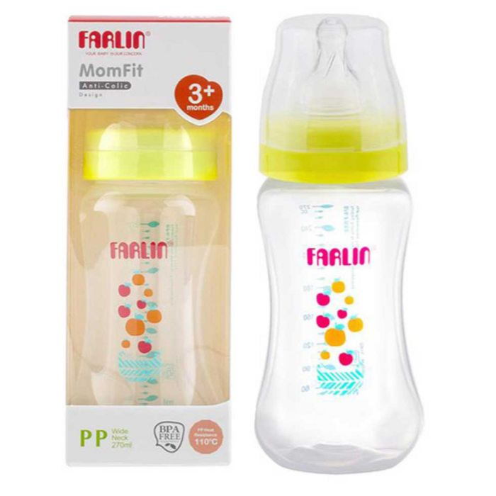 farlin wide neck feeding bottle 3+ months