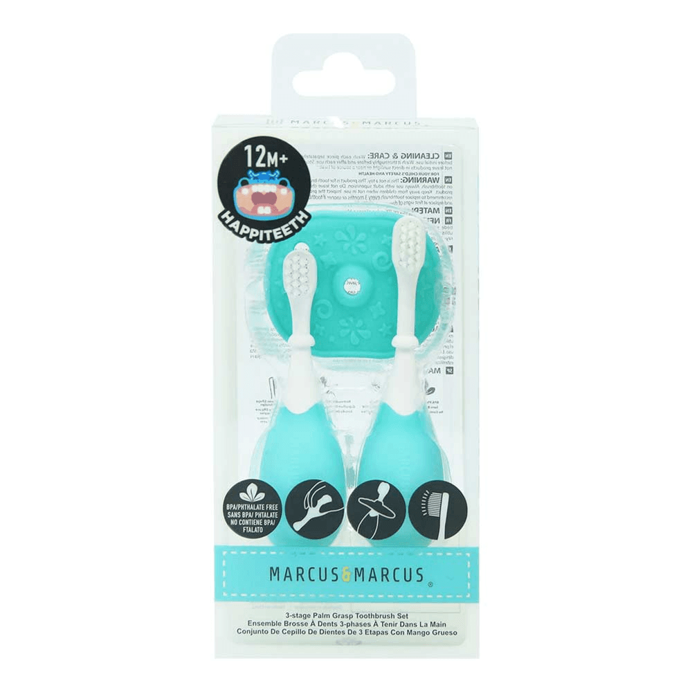 Marcus N Marcus Palm Grasp Toddler Training Toothbrush Blue