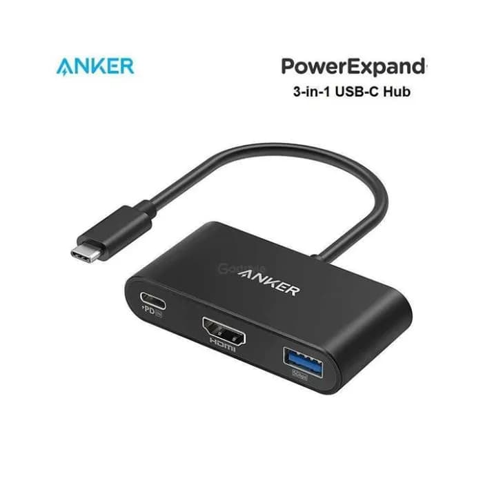 Anker USB C Hub, PowerExpand 3-in-1 USB C Hub, with 4K HDMI, 100W Power Delivery, USB 3.0 Data Port, for iPad Pro, MacBook Pro, MacBook Air, XPS, Note 20, Spectre, and More