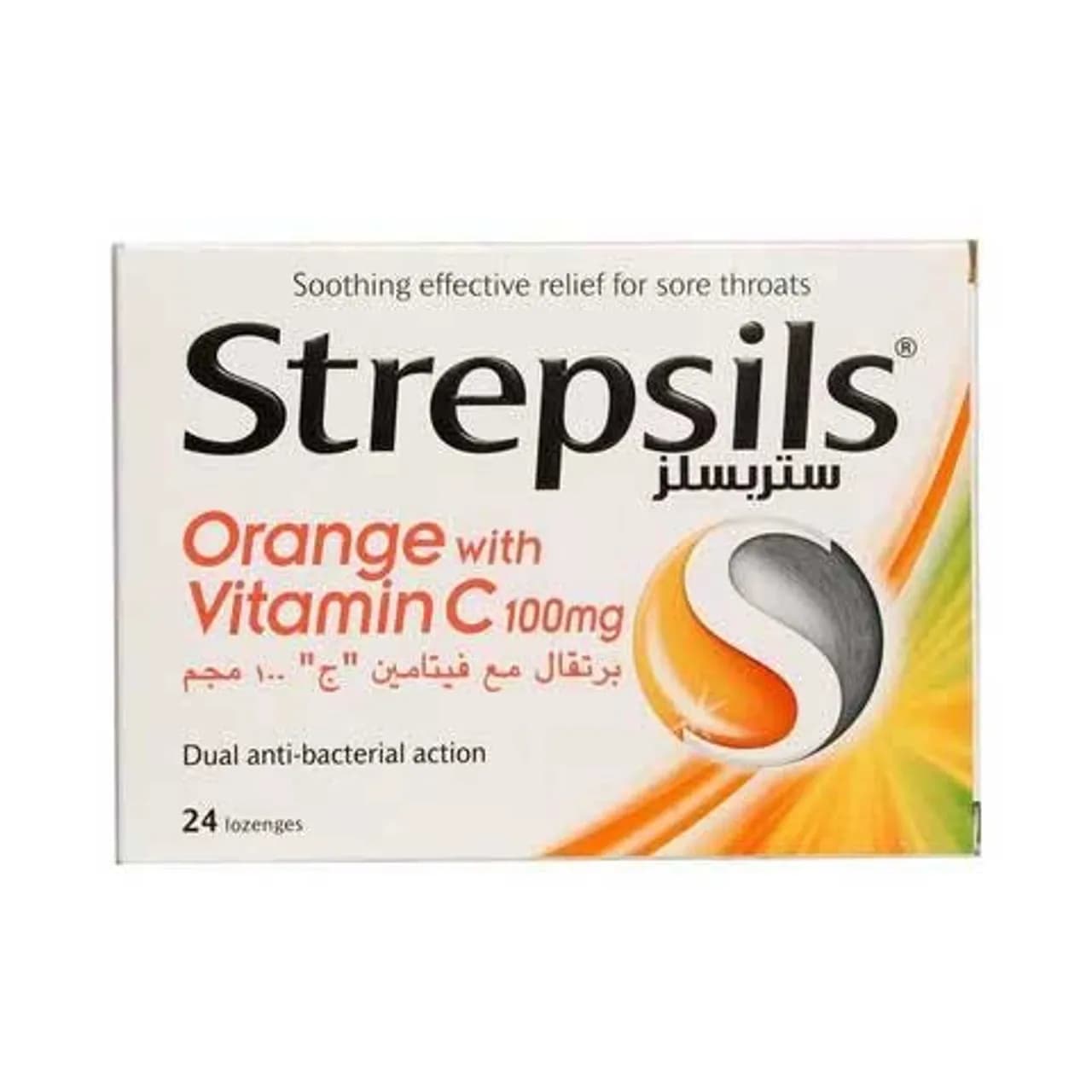 Strepsils orange with vitamin c100mg