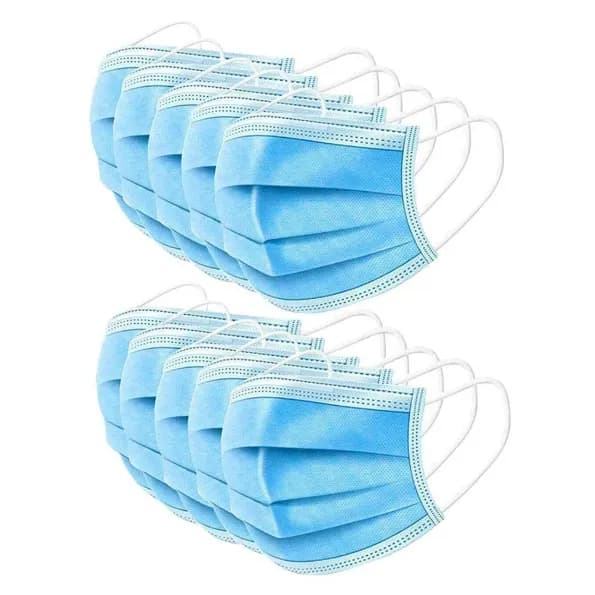 Face Mask 3 Ply Blue (50 Pcs)