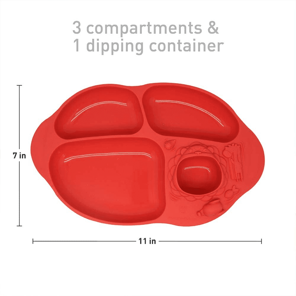 Marcus N Marcus Yummy Dips Suction Divided Plate Marcus