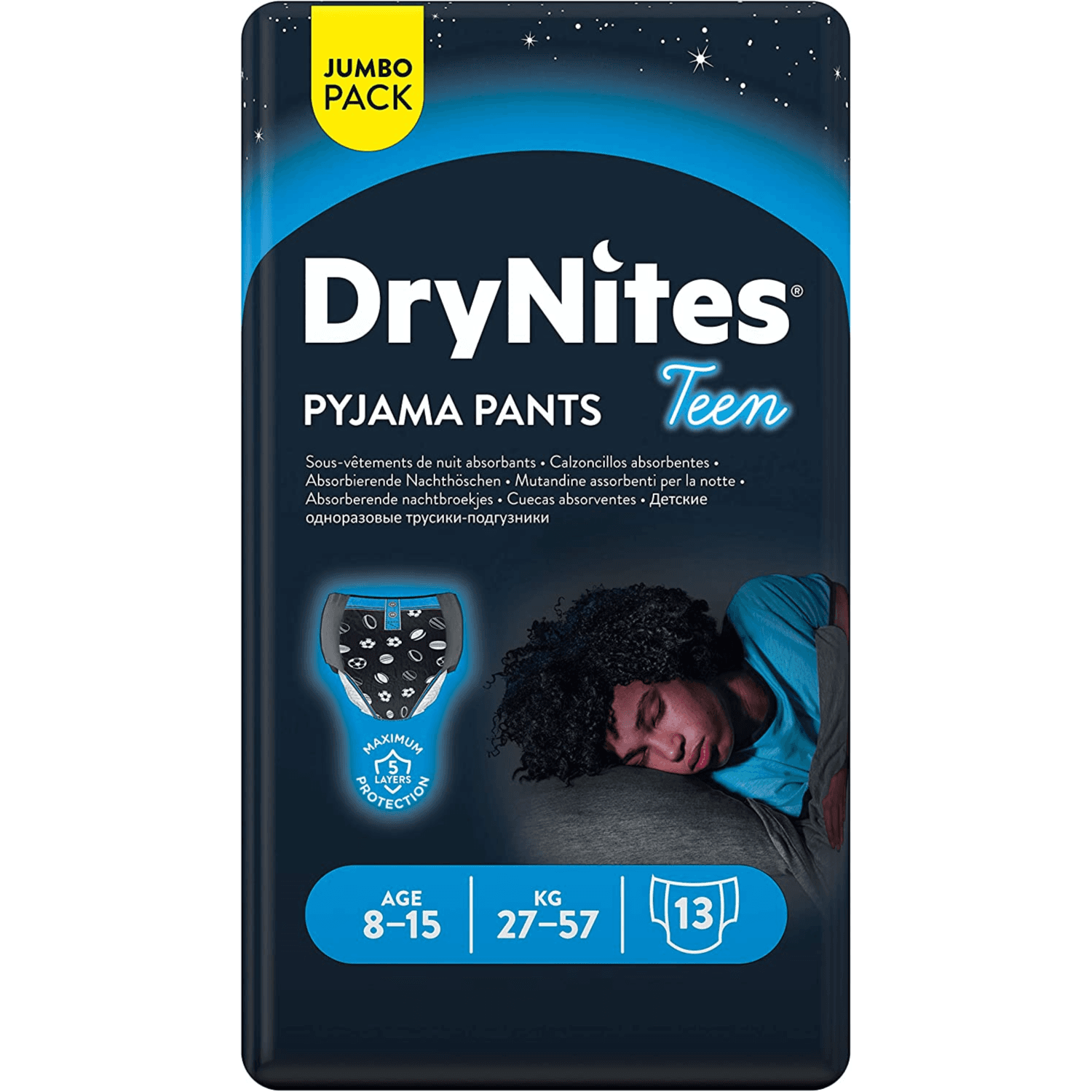 Huggies Drynites Pyjama Pants 27 57 Kg 8y 15y Boys