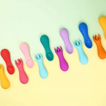Marcus N Marcus Silicone Palm Grasp Spoon & Fork Set Marcus