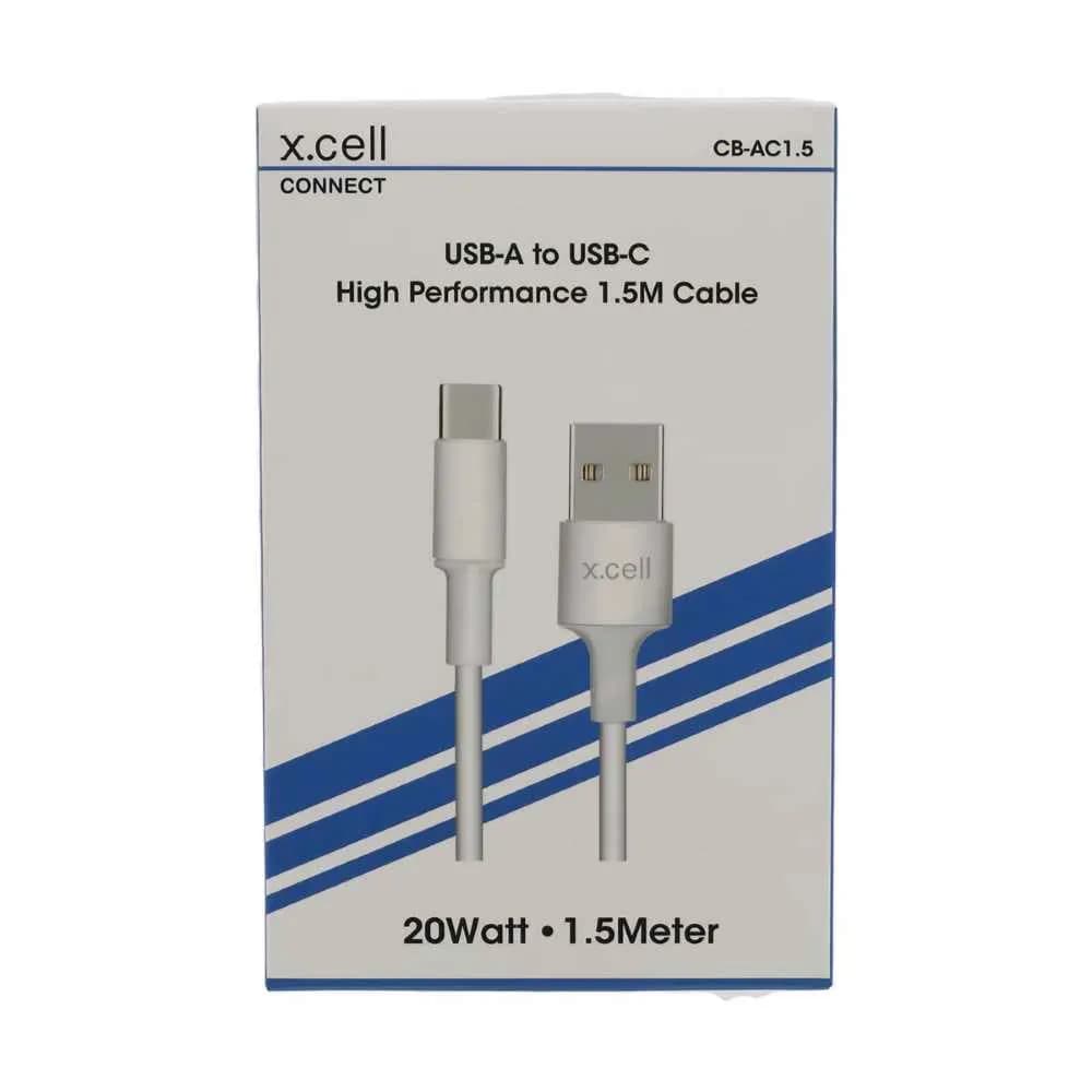 USB-A to USB-C 20W High performance 1.5M Cable